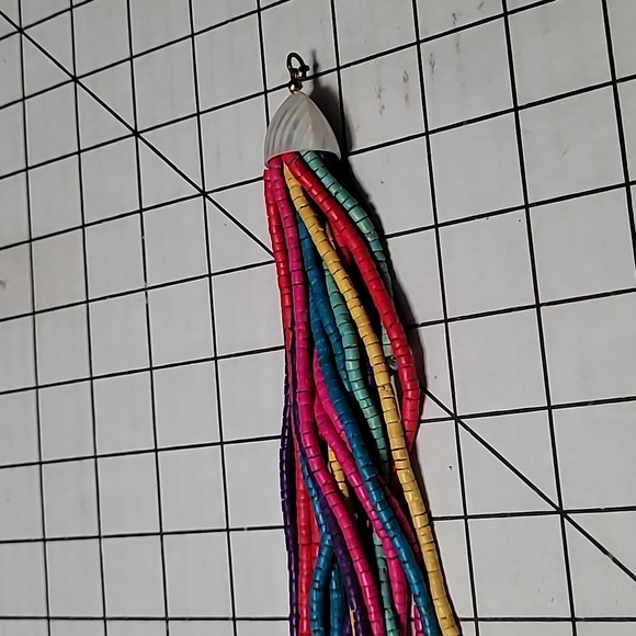 Vintage Bohemian Beaded Necklace- 19" Spiegel late 1990s - Picture 6 of 10